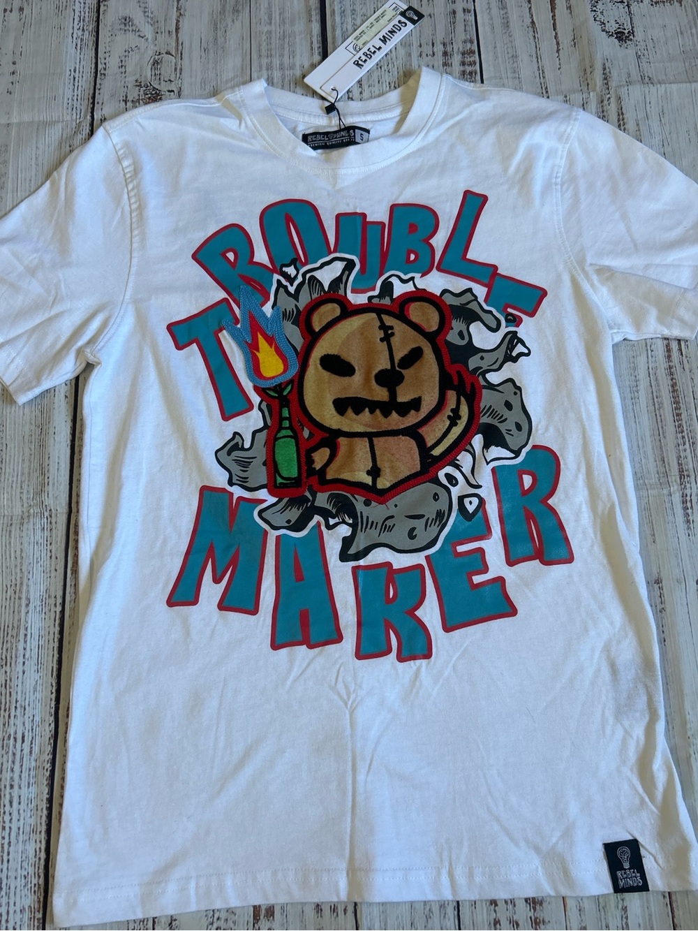 Rebel minds - trouble maker tee - sz-small